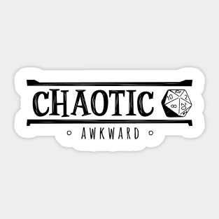 Chaotic Awkward (Modern Alignments) Sticker